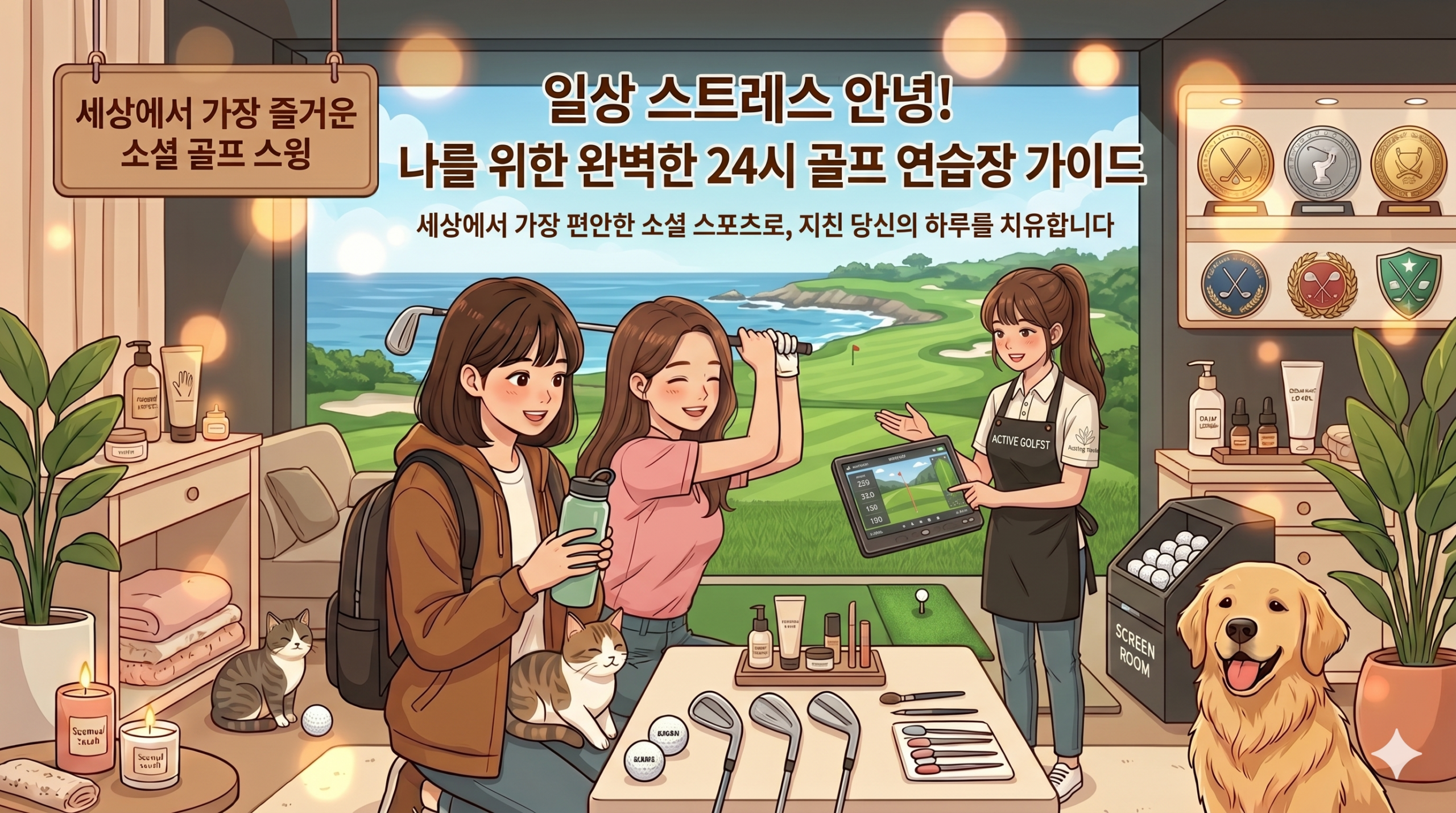 직장생활의 무기이자 활력소, 영등포구 24시 골프연습장 가이드